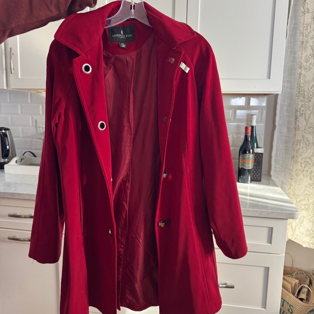 Red London Fog jacket